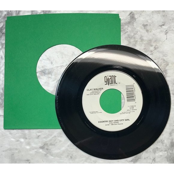 Clay Walker Then What / Country Boy and the City Girl 45 Country 1997 Giant - Picture 5 of 6